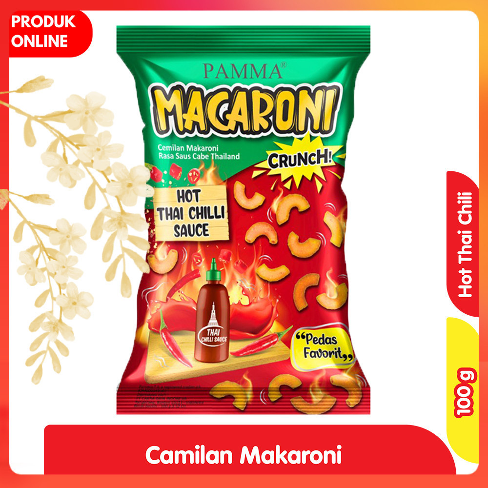 

Pamma Makaroni Crunch Rasa Saus Cabe Thailand 100 g