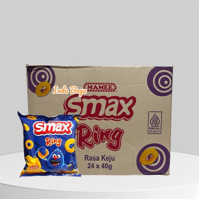 

KARTONAN Smax Ring Cheese 40 gram x 24 pcs / snack keju smax isi 24pcs