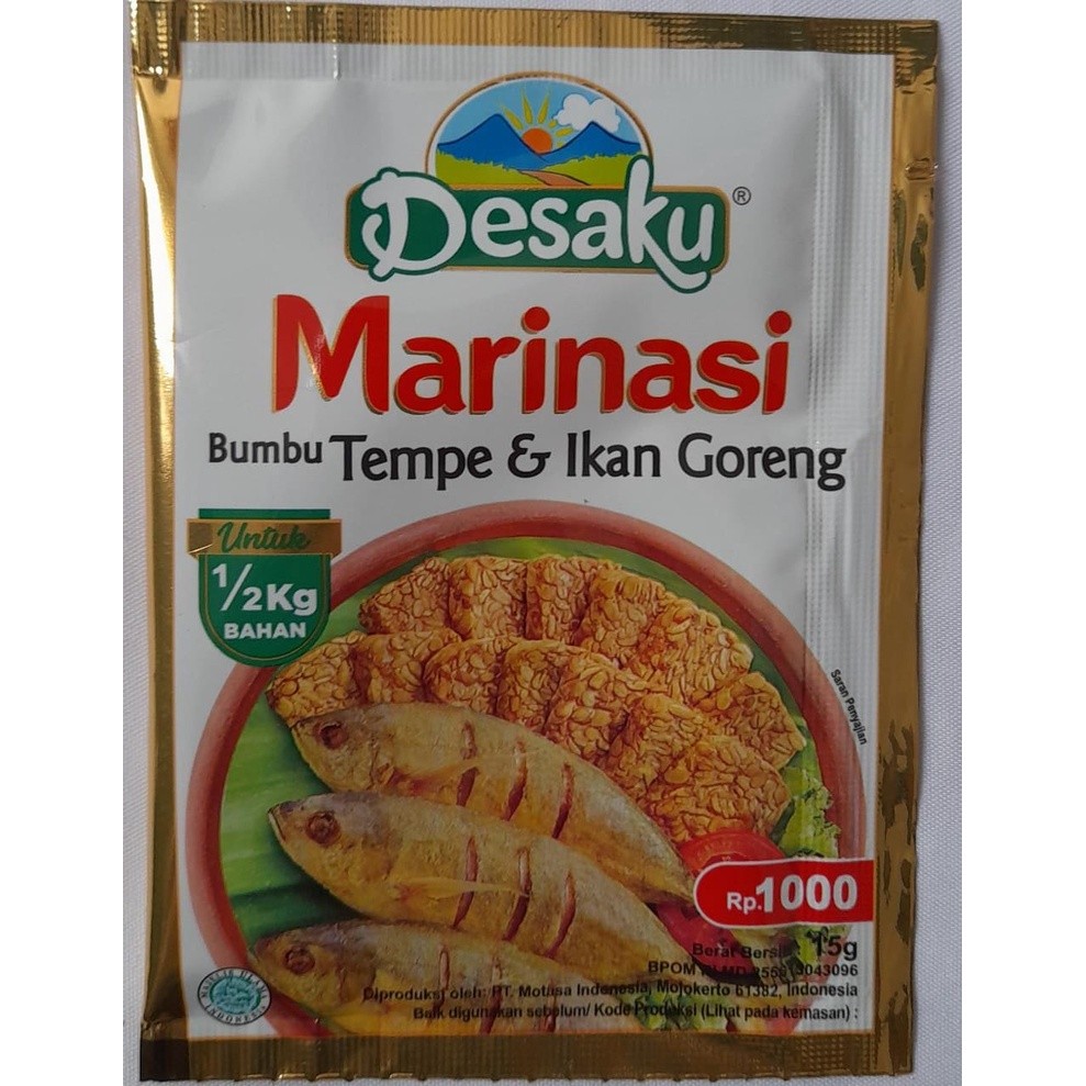 

Bumbu MARINASI Desaku Sachet untuk Ikan Tempe & Ayam