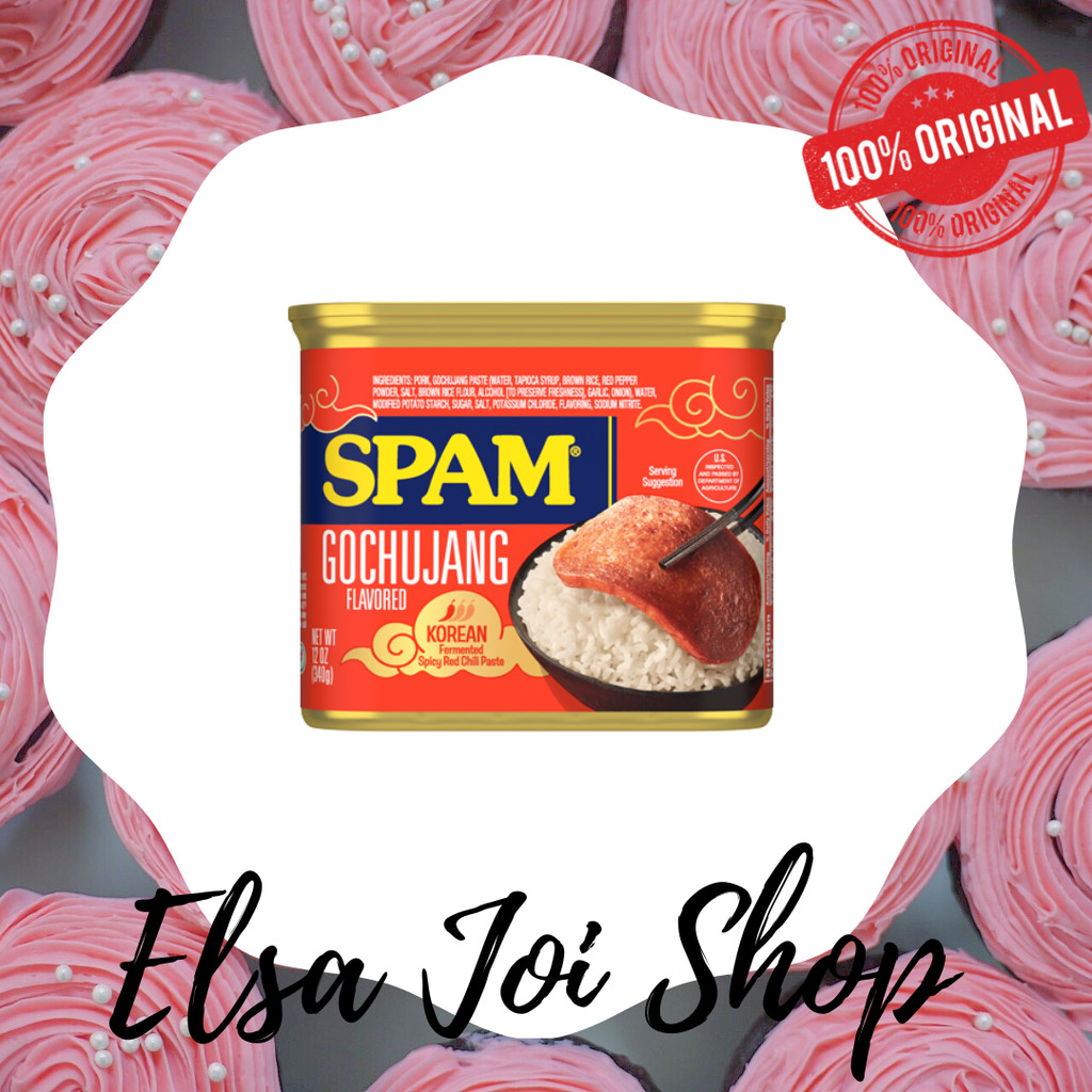 

ELSAJOISHOP - Spam Gochujang Flavored Korean Spicy Red Chili Paste NON HALAL - 340 Gr