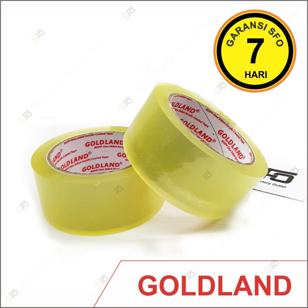 

Lakban Goldland Transparan 45mm x 82m - Codeline Stationery