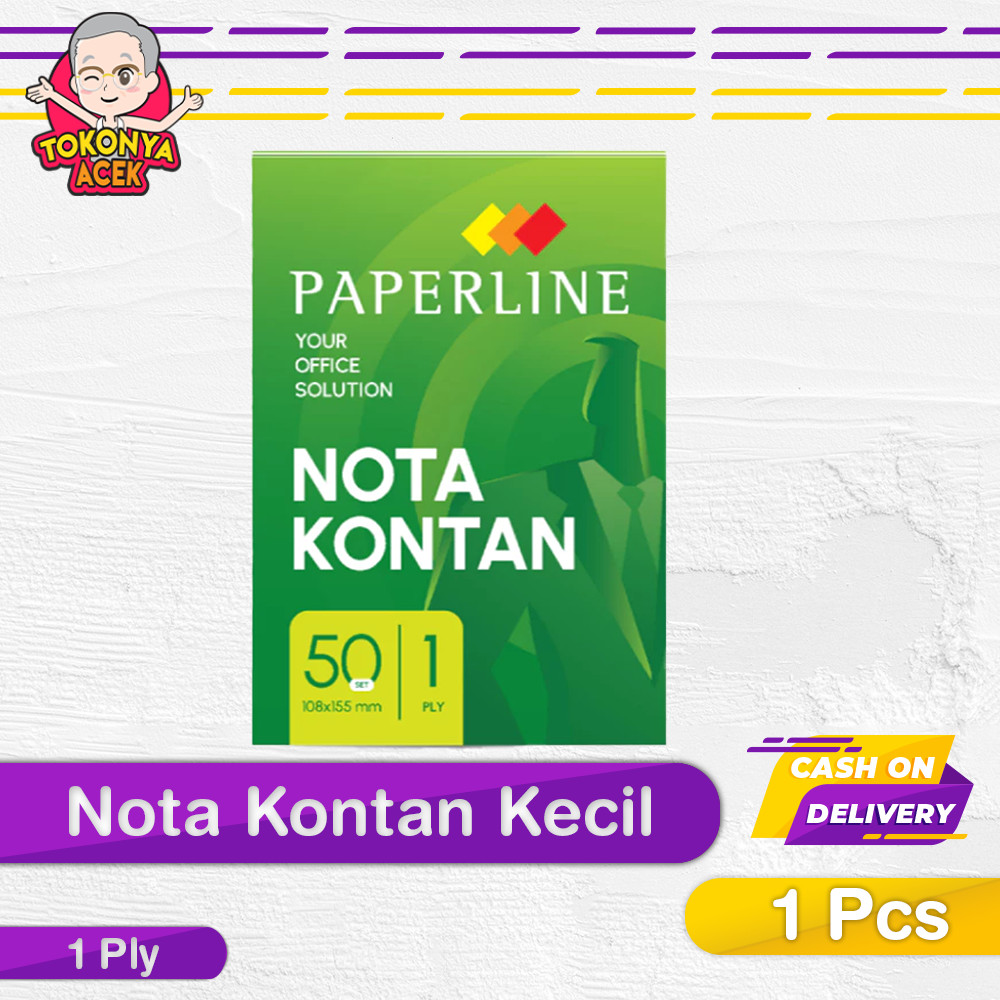 

Paperline Nota Kontan K1 1 Ply – Buku Nota Kasir & Keuangan Praktis NCR