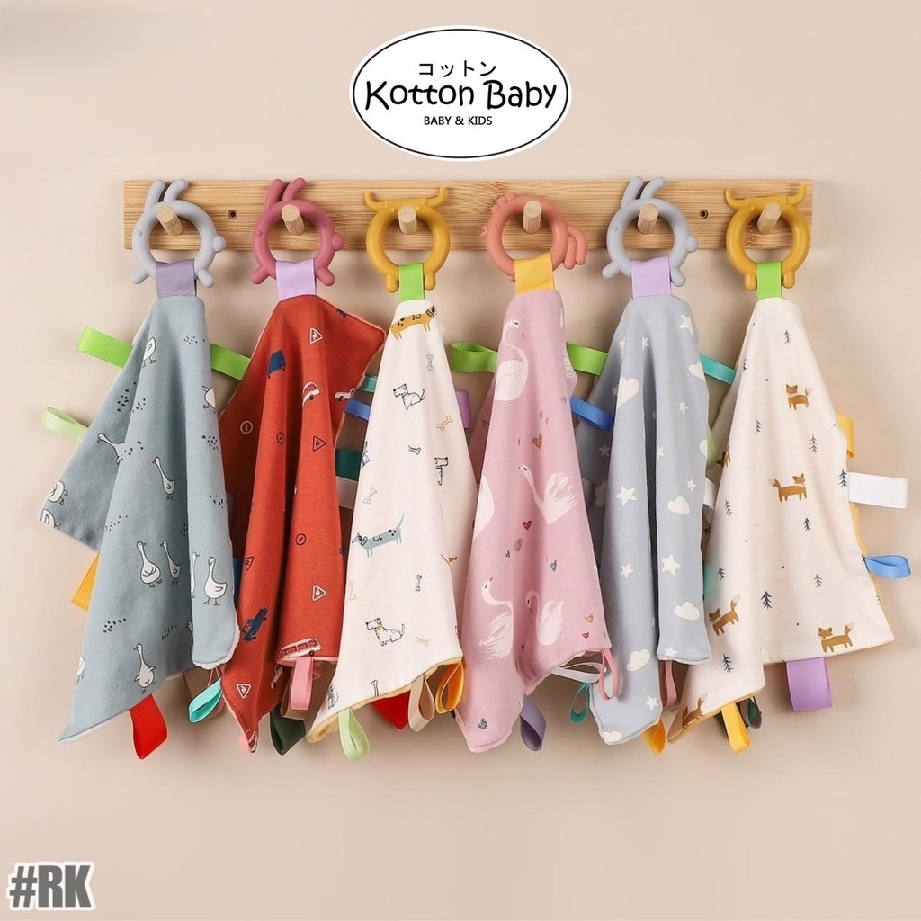SAPU TANGAN TEETHER GIGIT MAINAN ANAK NEWBORN kotton baby CATALOG NSLR RK