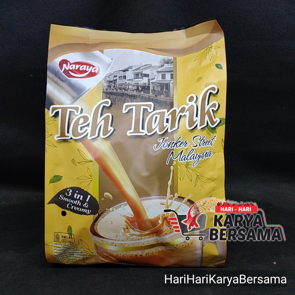 

MINUMAN BUBUK INSTAN NARAYA TEH TARIK 3 IN 1 SMOOTH & CREAMY BAG 15'S X 40GR