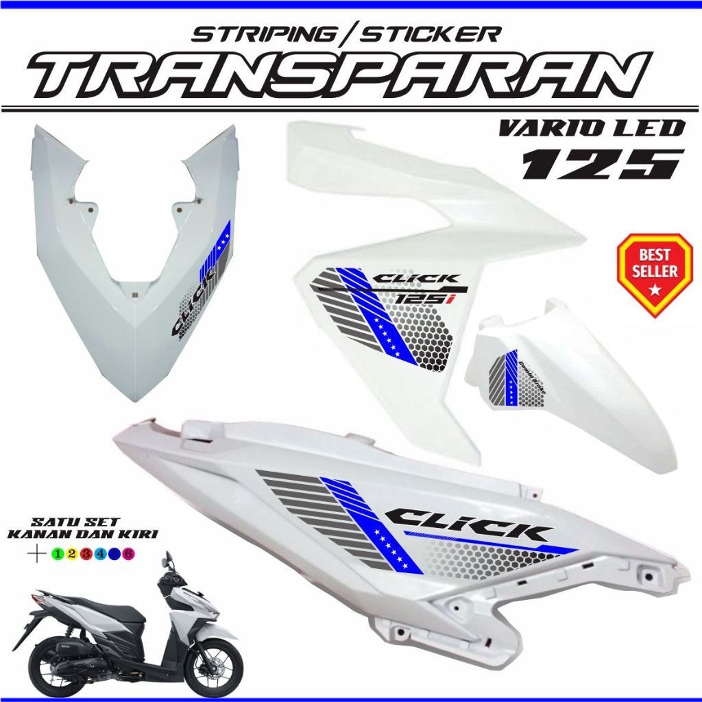 POLET LIST STRIPING CLICK VARIO LED 125 FI / STRIPING TRANSFARAN UV / STRIPING VARIO LED 125