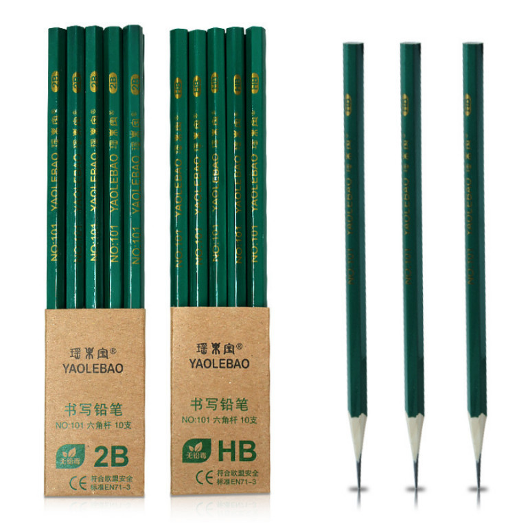 

10PCS Pensil 2B/ Bahan Ramah Lingkungan/ Alat Menggambar dan Menulis 2B/HB