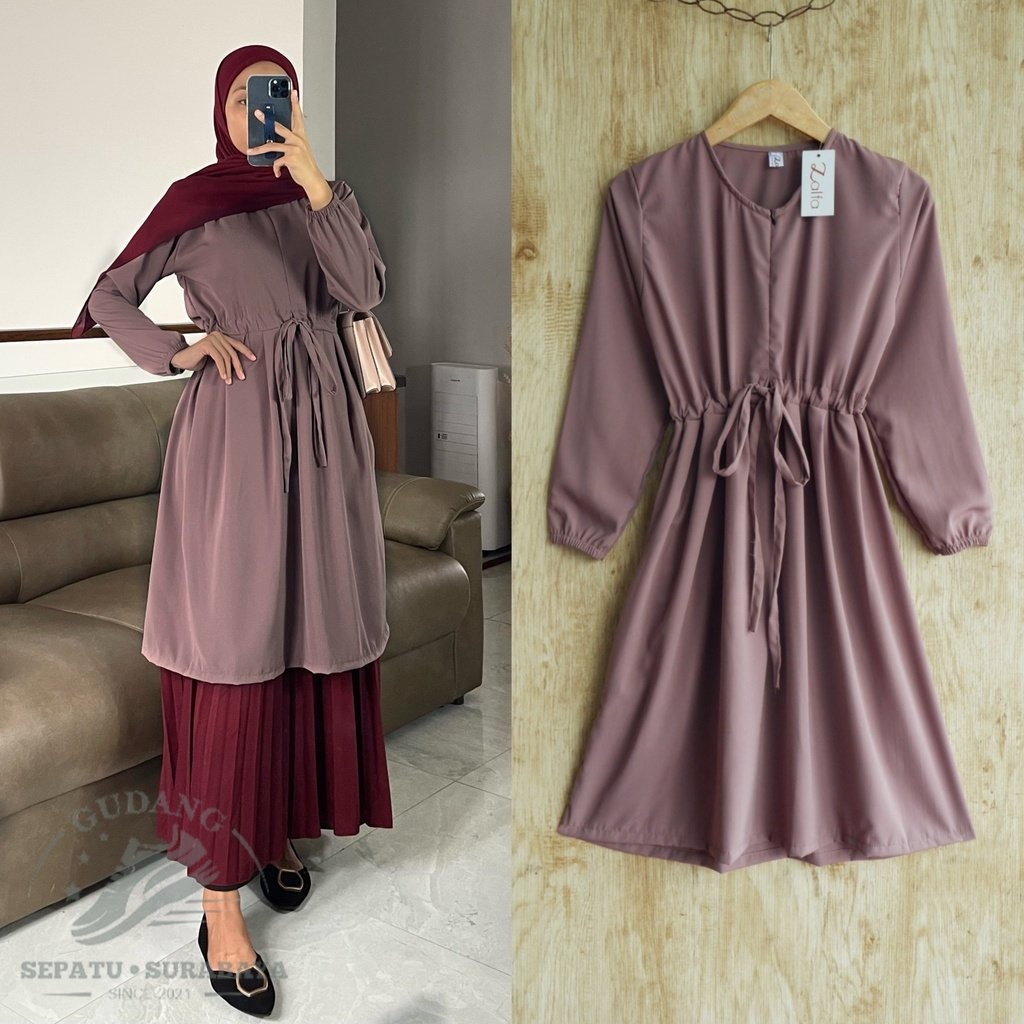 Baju Cewek Atasan Wanita Keren Unik / READY - TUNIK BASIC by ZALFA OUTFIT