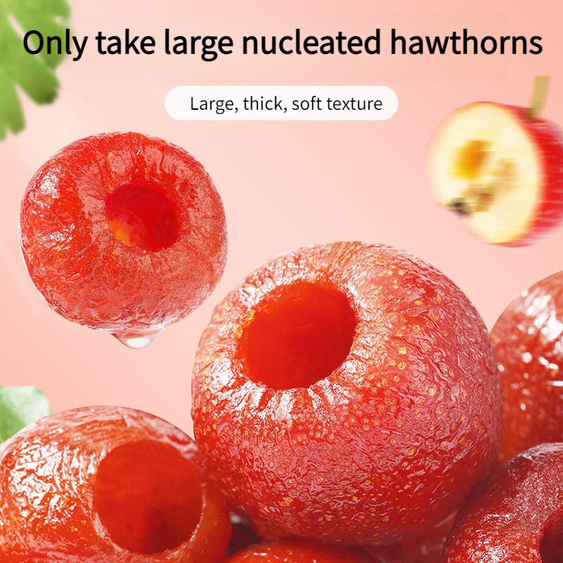 

QH Lezat Dan SehatBeli 1 Gratis 2250g Pengawet Hawthorn Tanpa Biji/Makanan Ringan Hawthorn Buah