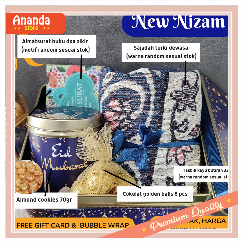 

Kado Buat Pacar Gebetan Anniversary Wisuda Teman / Hampers Idul Fitri / Parcel Ramadan / Parsel Lebaran Kado Hari Raya Navy Tin Parcel Paket Kue Kering Ramadhan by Hapunni Collection