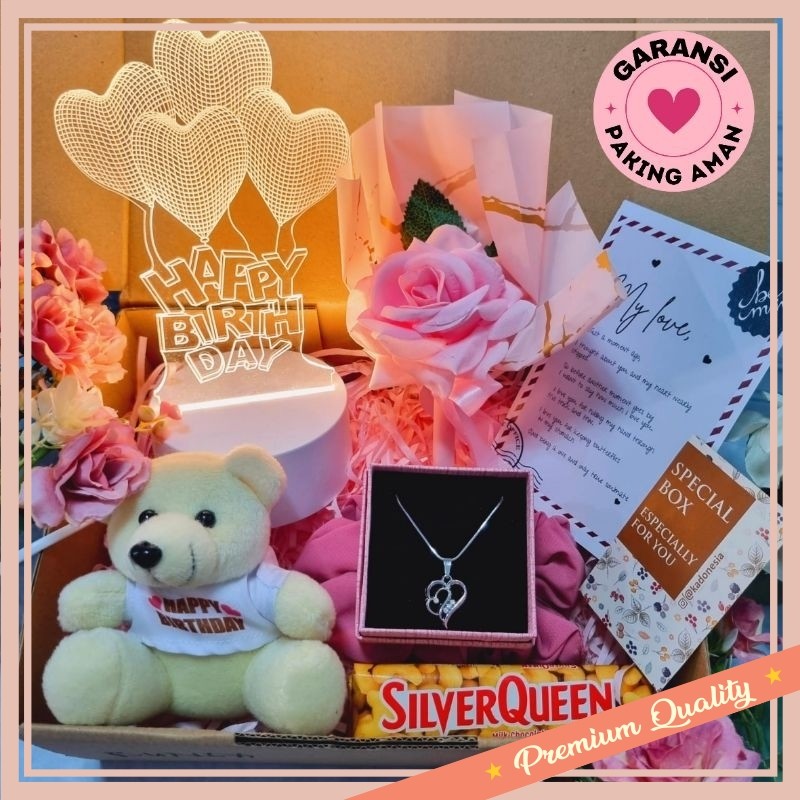 

Hantaran Parcel Paket Hampers Keren Unik Lucu Murah / Kado Ulang Tahun Cewek / Hampers Ulang Tahun Pacar / Birthday Giftbox ( AYUDIA )