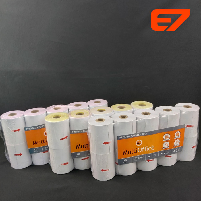

Kertas Struck Kasir 75x65 Register Roll Tellstruk 1ply-3ply (10roll) - 2ply