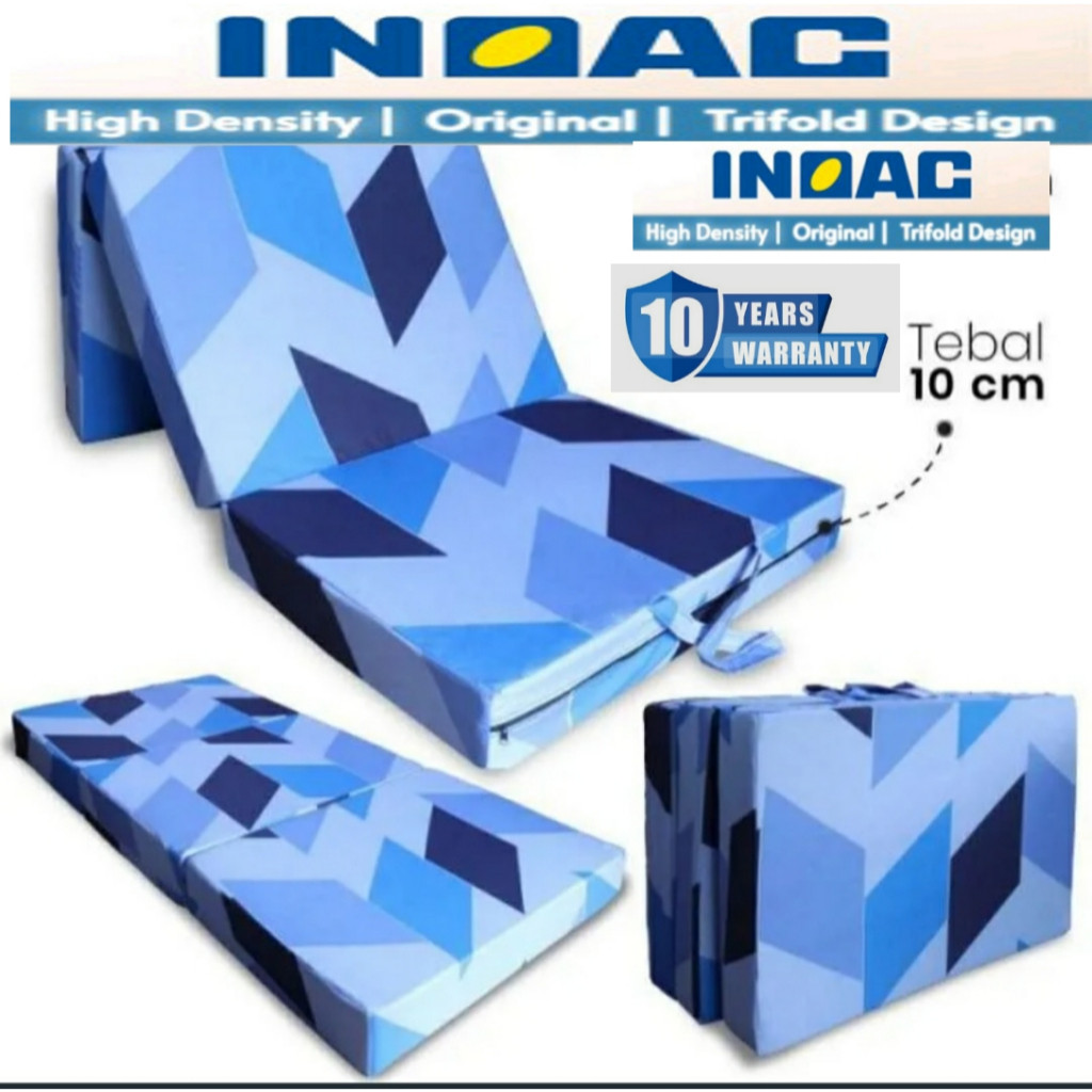 SW32Q Kasur Busa Lipat 3 INOAC Garansi 10 Tahun PREMIUM HIGH DENSITY FOAM TEBAL 10 CM