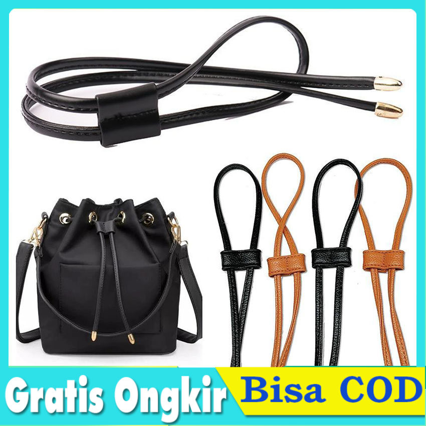 Tali Tas Serut Untuk Tas Rajut Bucket Bahan Kulit Sintetis