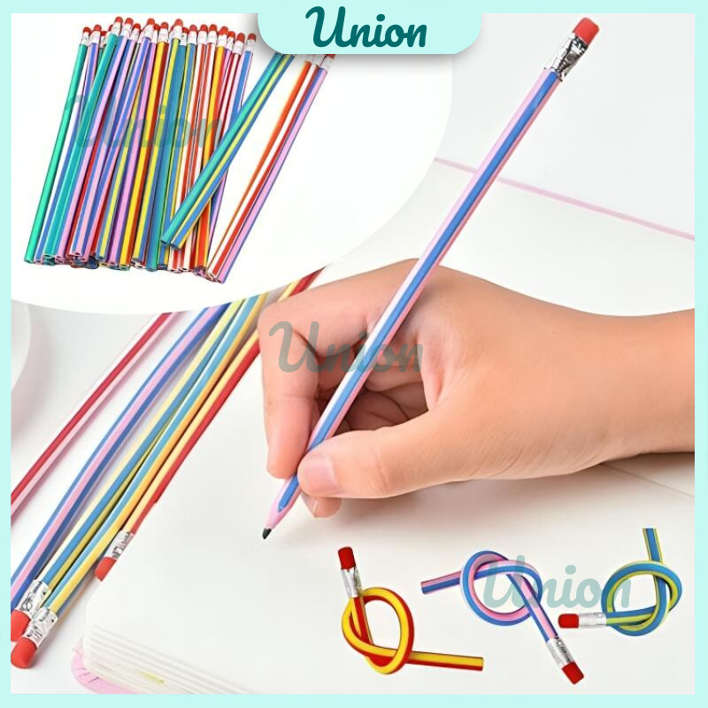 

UM Pensil Fleksibel / Alat Tulis Sekolah Anak Pencil Karet Inul Dapat Digulung / Pensil Gulung Unik Lucu / Pensil Gulung Flexibel
