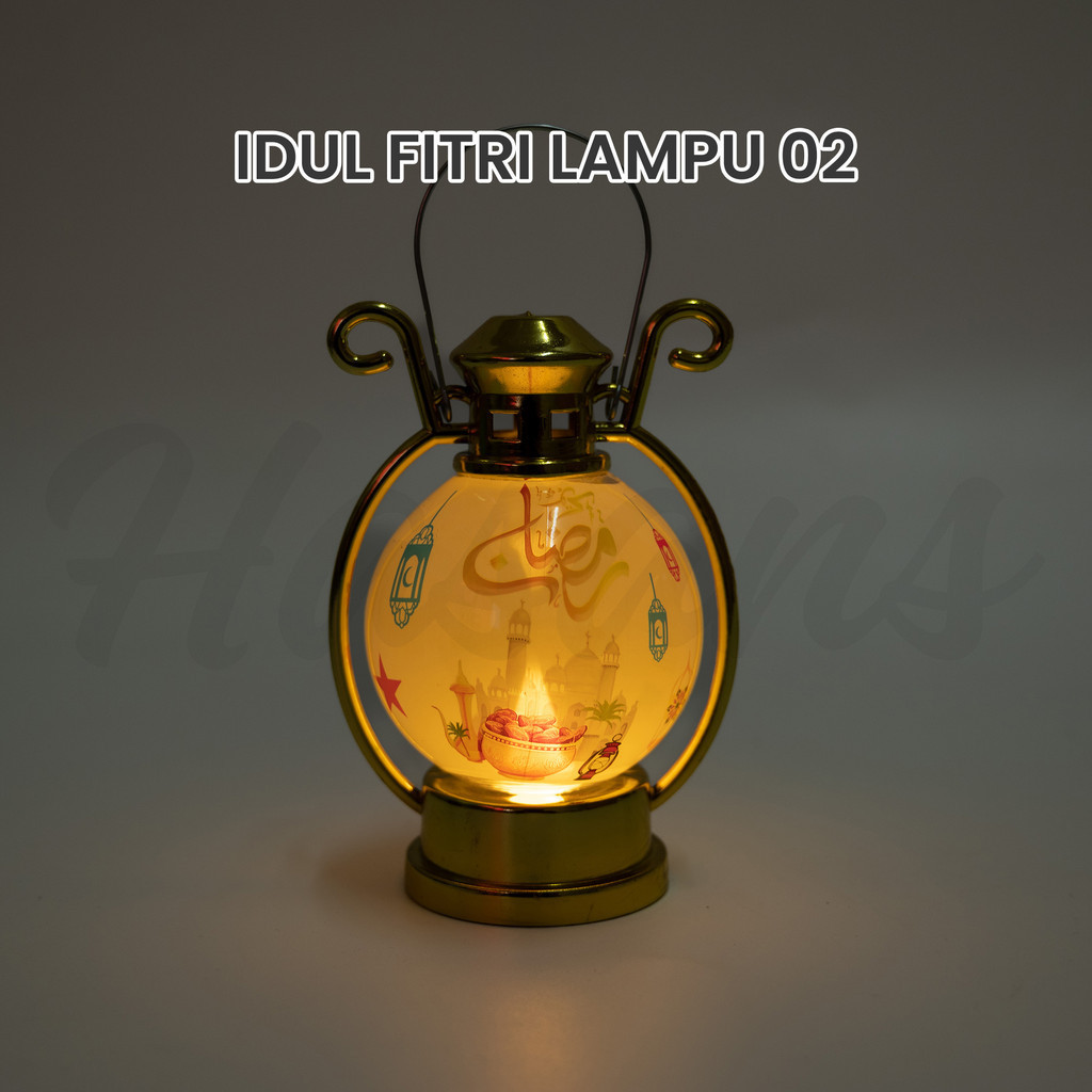 (HASANS PARTY)Lampu Lentera Lilin LED / Dekorasi Hiasan LED Idul Fitri / Lampu Lebaran Hiasan Idul F