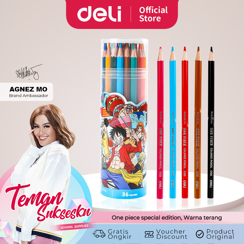 

Colored Pencil / Pensil Warna Deli One Piece Tabung - C119-XX