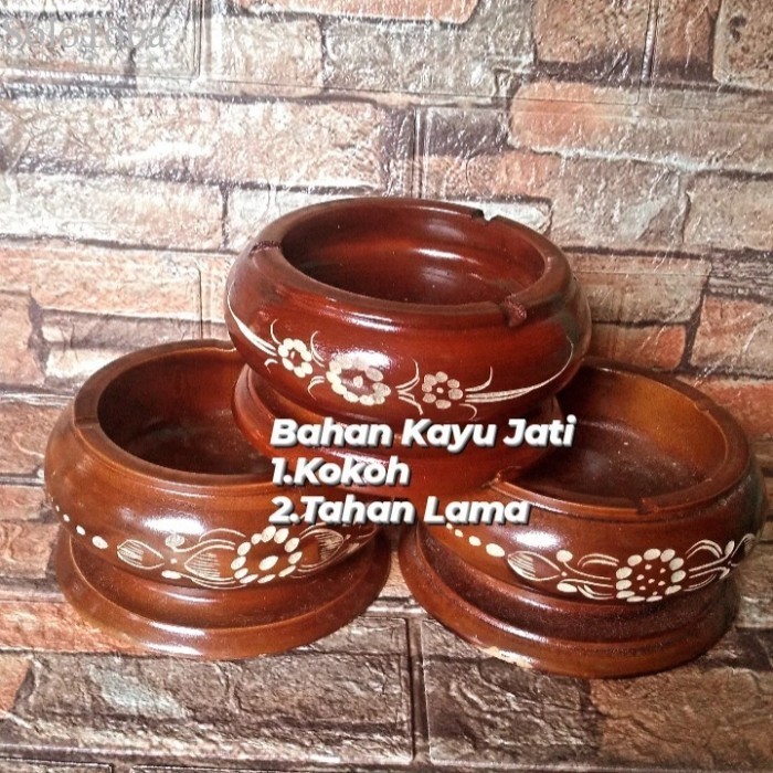 

Asbak Kayu Jati Ukir / Asbak Unik Kualitas Super Termurah murah