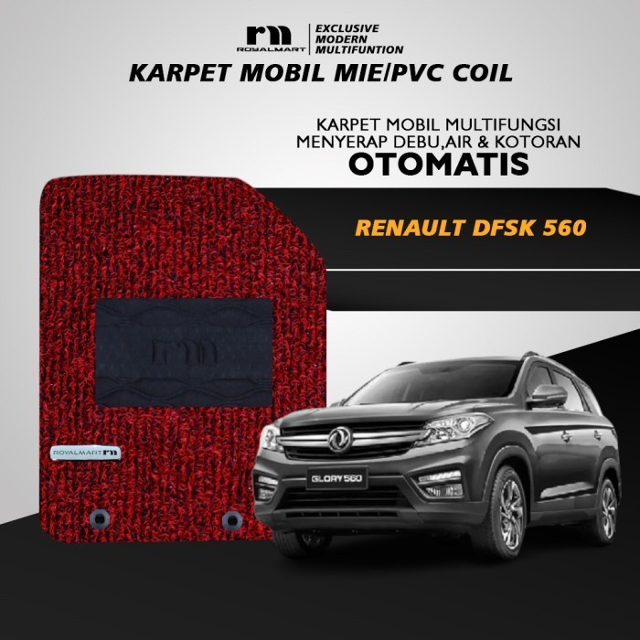 Royal Mart - Karpet Mobil Renault DFSK Glory 560 Tanpa Bagasi / Carpet Mie Bihun Premium Keset PVC A