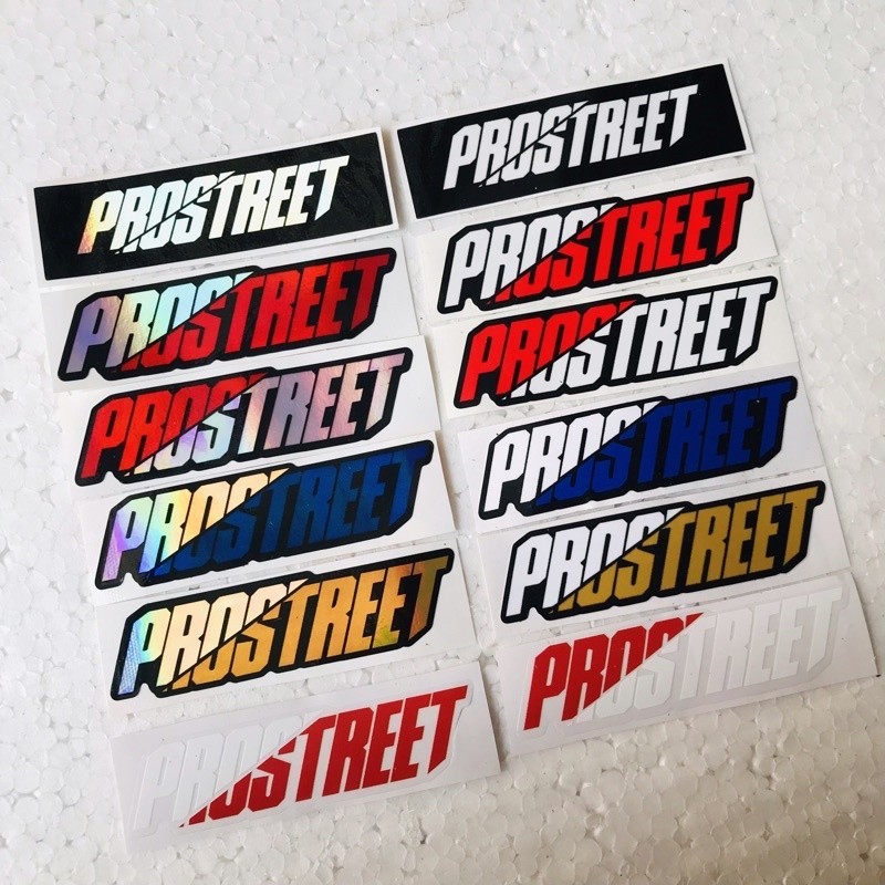 

Stiker Prostreet Hologram Orajet Cutting Laminasi Glossy