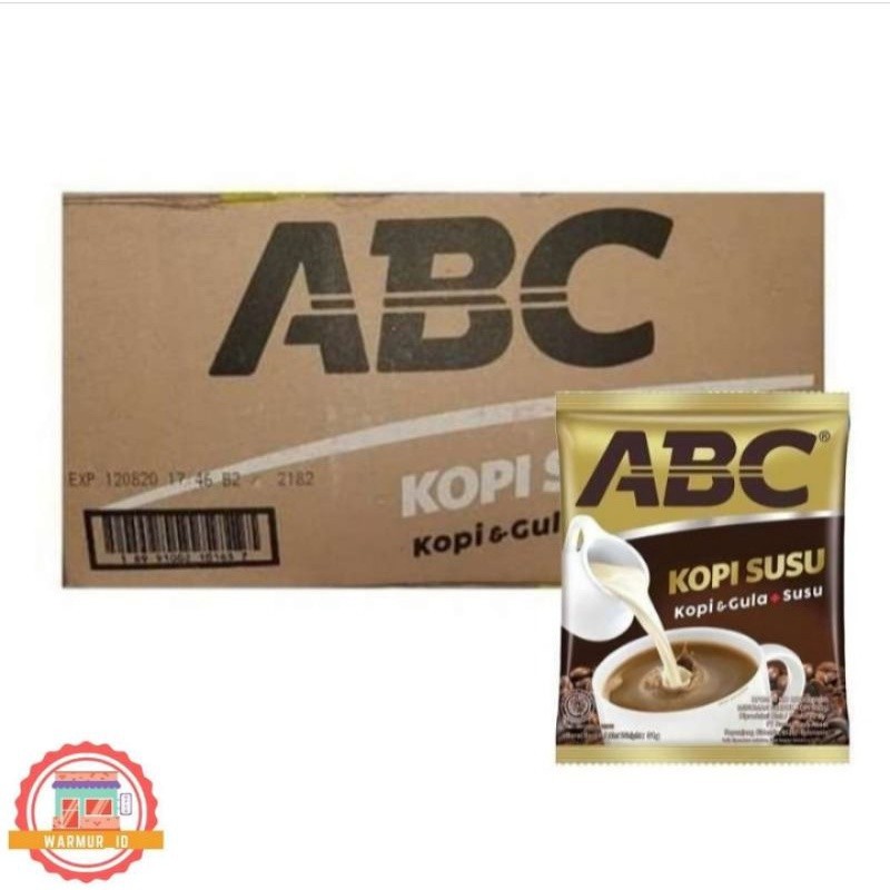 

Kopi ABC Susu 1 dus isi 120 pcs