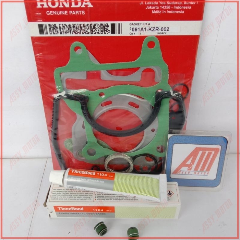 Topset Honda Vario 125 + Lem +Seal Paking Blok Vario 125 CBS Vario 125 Karet Head+Seal Klep