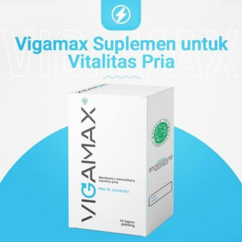 VIGAMAX Original Asli BPOM 1 Botol 10 Kapsul Suplemen Multivitamin Pria Dewasa Terbaik