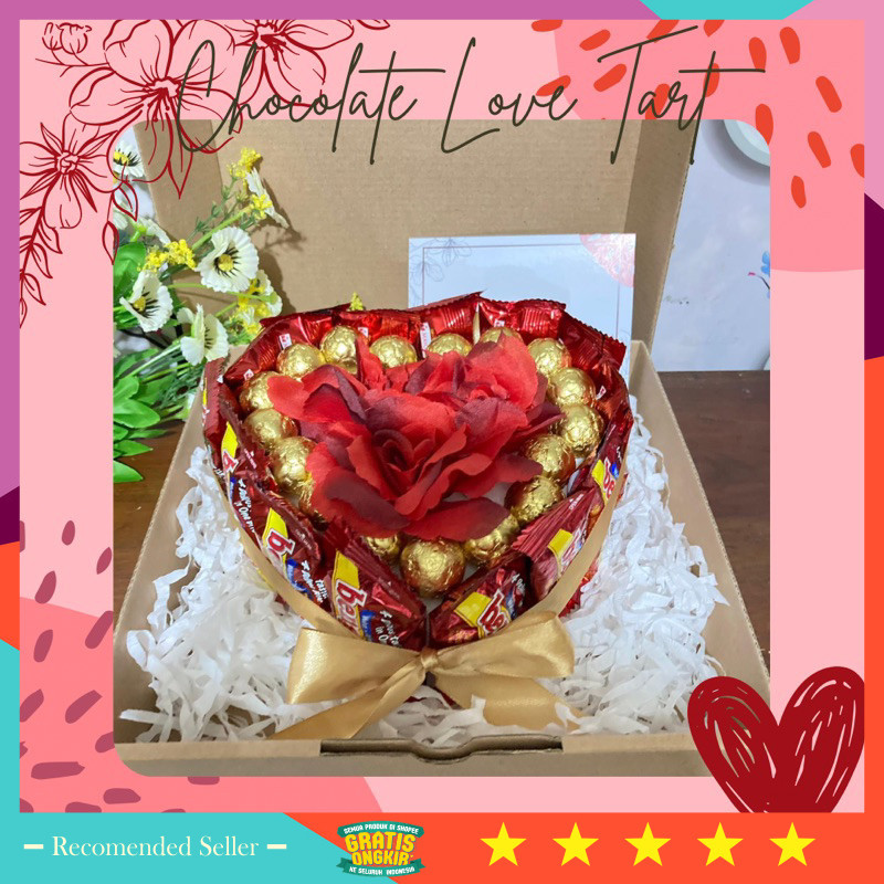 

Hampers Valentine Lebaran Murah Ramadhan Idul Fitri Keren Kekinian Unik / [READY] Tart Love Chocolate (Bengbeng, Coklat, Valentine, Kado, Gift, Birthday)