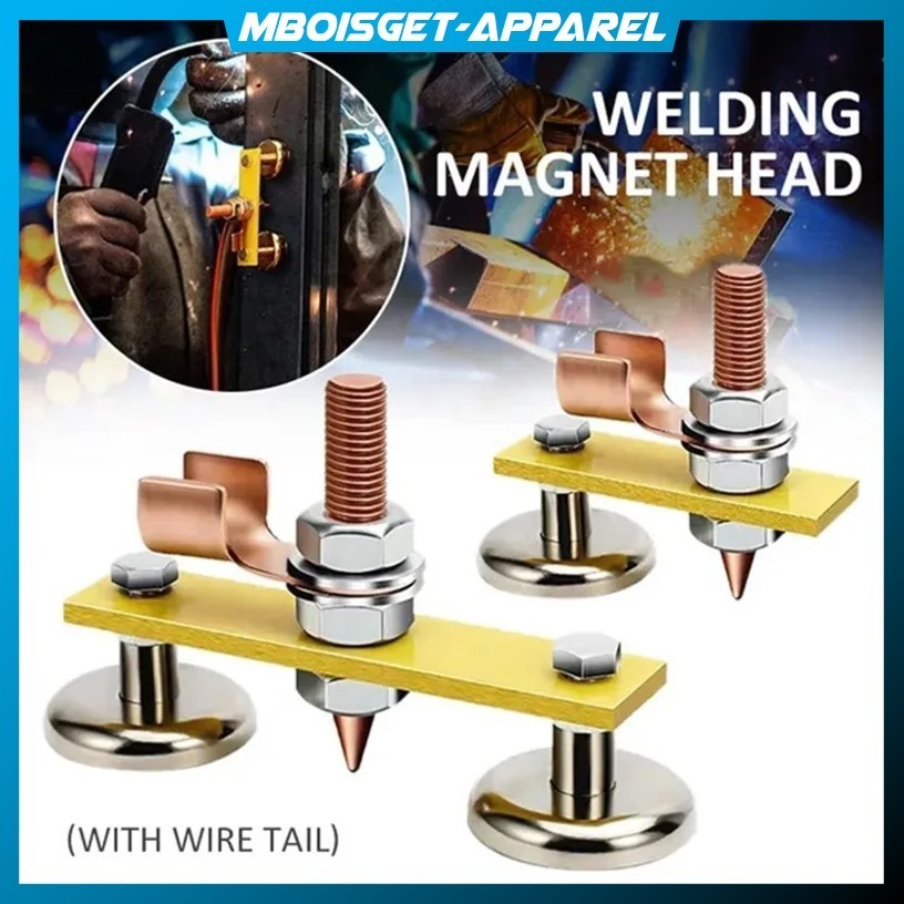 MBOISGET - KLEM TANG LAS MAGNET untuk Kabel Massa Mesin TRAVO Las Listrik Magnet Welding Ground (Kep