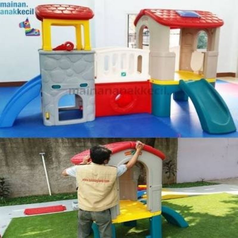 PLAYHOUSE ANAK RUMAH RUMAHAN ANAK JM20131 perosotan outdoor