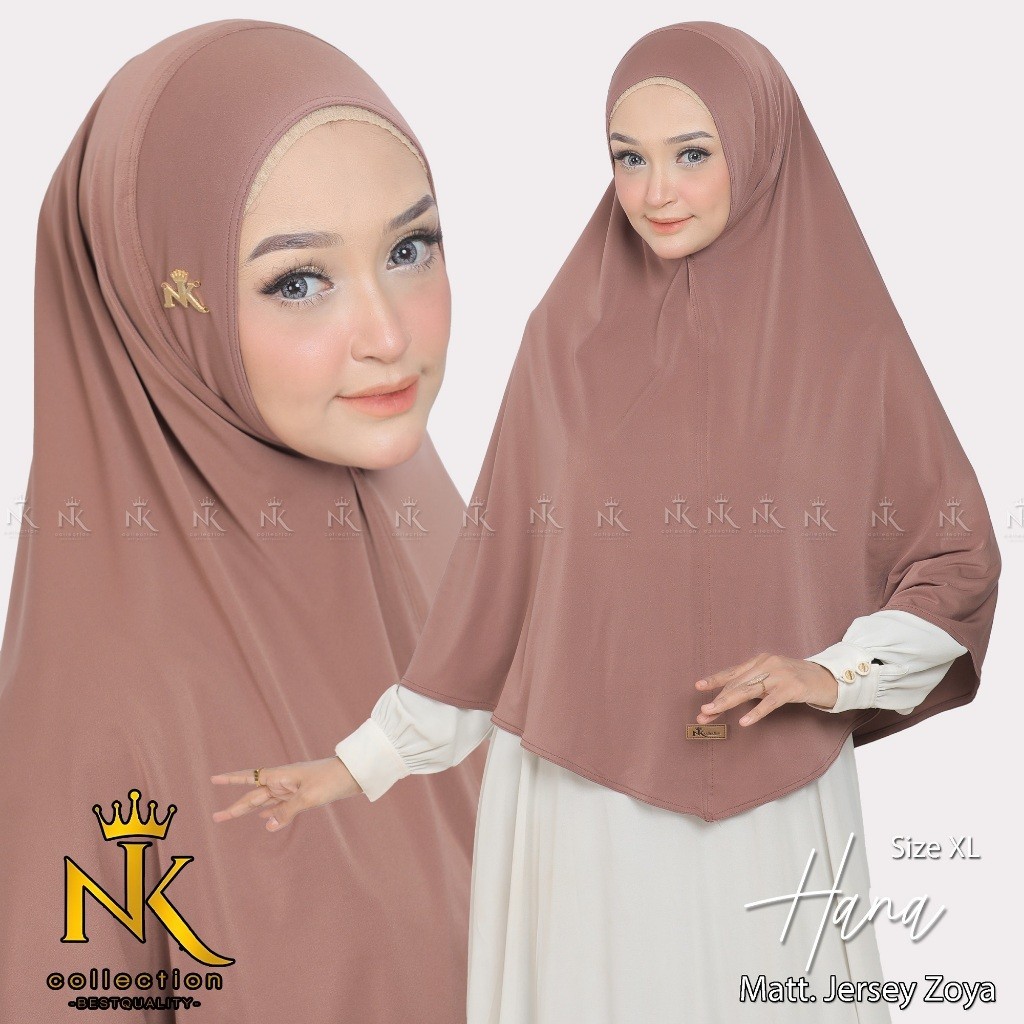 Bergo Instan Malay Antem Hana XL Jilbab Instan Syari Jumbo Jersey Zoya Hijab Instan Terbaru