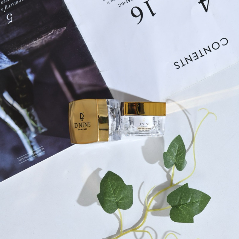 NIGHT CREAM BOOSTER NIACINAMIDE | WHITENING NIGHT CREAM | D’NINE SKINCARE GOLD SERIES
