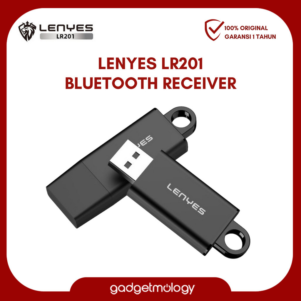Lenyes LR201 Bluetooth Receiver USB 5.1 Wireless Alat USB Penghubung Bluetooth Speaker Mobil DVD Original - R202 , LR203 , LR204 , LR205