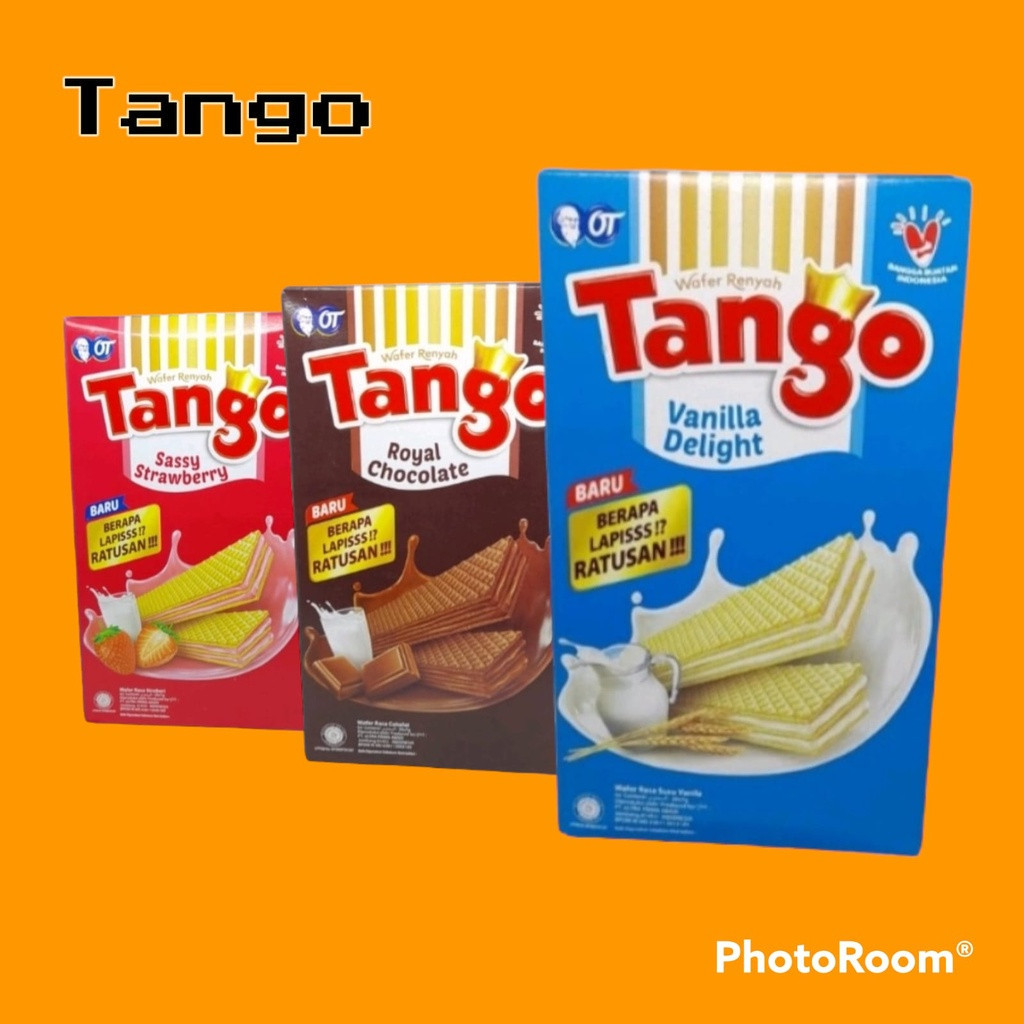 

Waffer Tango Box isi 20 Pcs Jajanan Snack Wafer OT 5 Gram