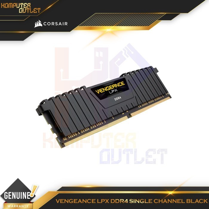 CORSAIR RAM VENGEANCE LPX 8GB DDR4 (SINGLE CHANNEL) 3200MHZ 2666MHZ