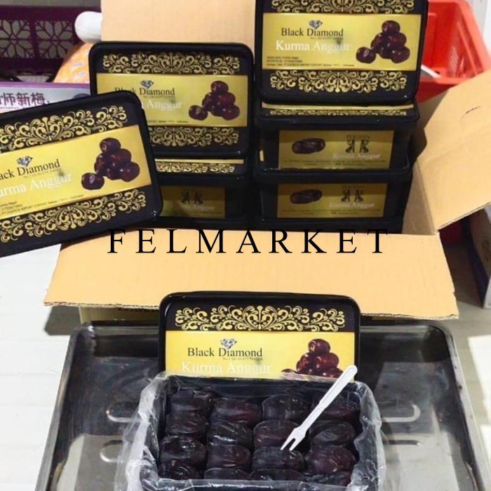 

Kurma Anggur Black Diamond Premium 12 Box X 500 Grm / Dus