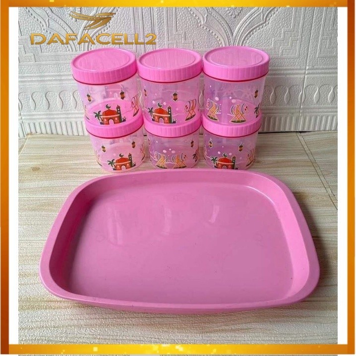 Tobaki Toples Baki Set Oentoeng / Tobaki / Tonam Toples Nampan / Toples Set / Toples Kue Lebaran Cal