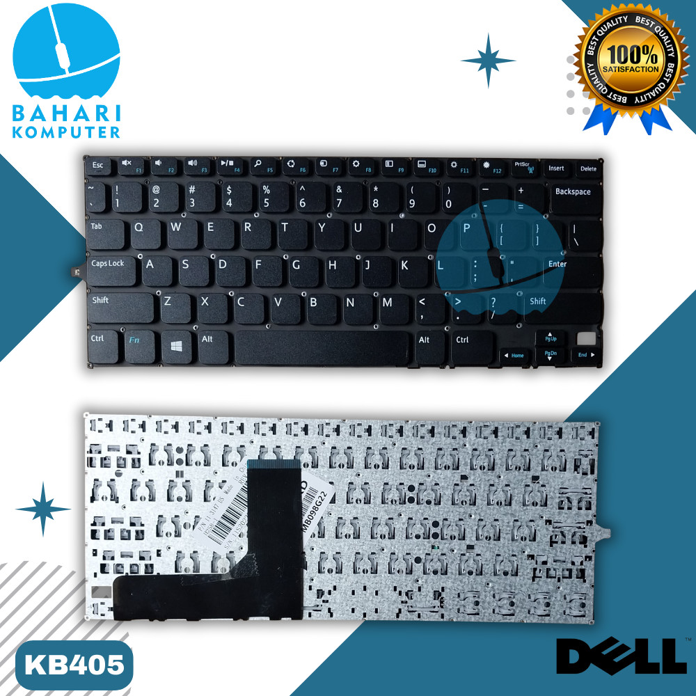 Keyboard Laptop Dell Inspiron 11-3000 series11-3147 11-3148 - Hitam