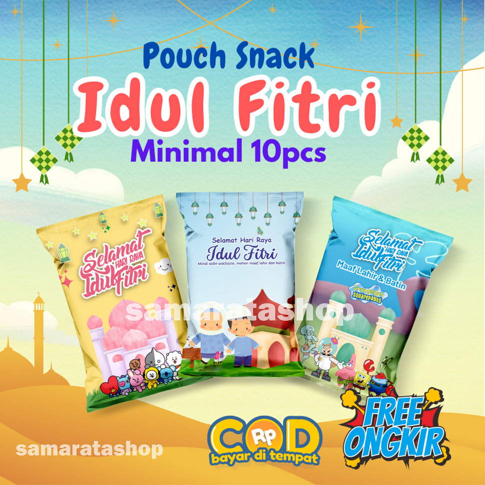 

Idul Fitri Pouch Snack Hampers Kemasan Jumbo Hadiah Snack Ramadan Eid Mubarak Souvenir Idul Fitri