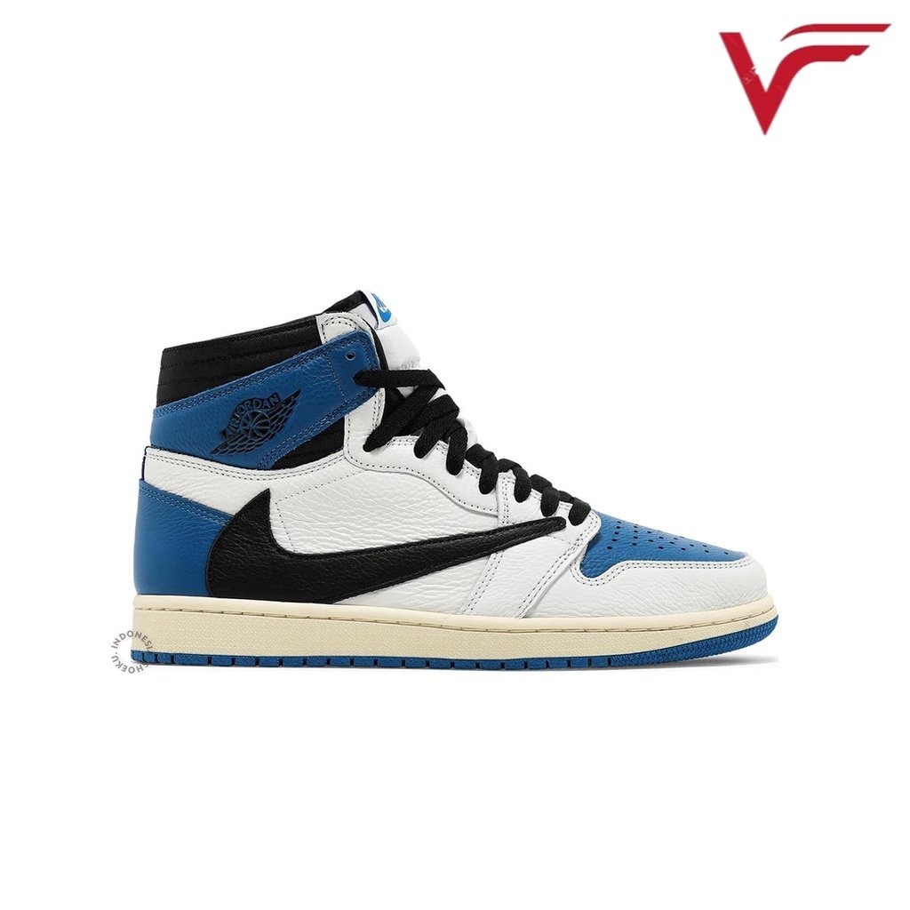 Sneakers  1 High OG SP Fragment x Travis Scott Sepatu