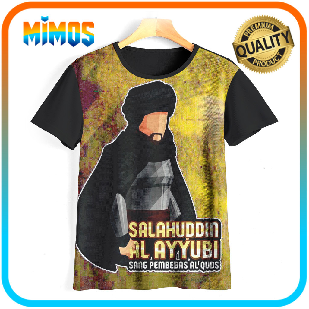 Kaos anak Muslim kaos 3D Anak Salahuddin Al Ayyubi Baju Animasi kaos Atasan Baju 3D Untuk Usia 1-12 