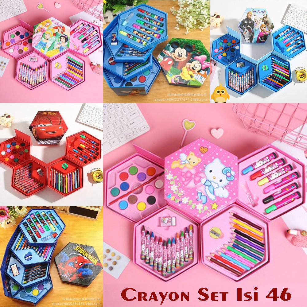 

Crayon set Karakter 4 in 1