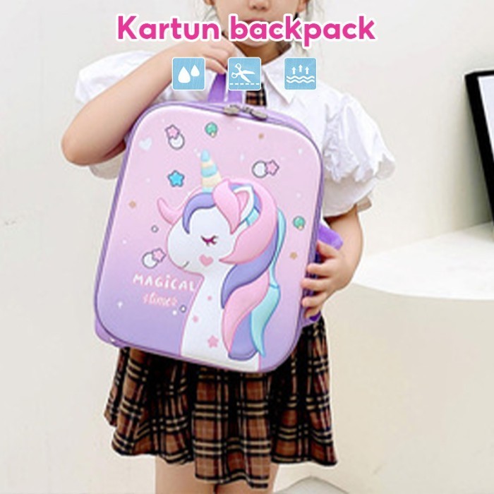 Tas Sekolah Anak Perempuan Tas Sekolah Unicorn Tas Sekolah Anak - Putri duyung