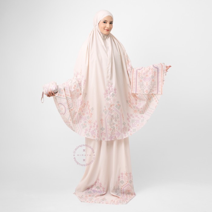 Mukena Compact Miraya Myriad Creme