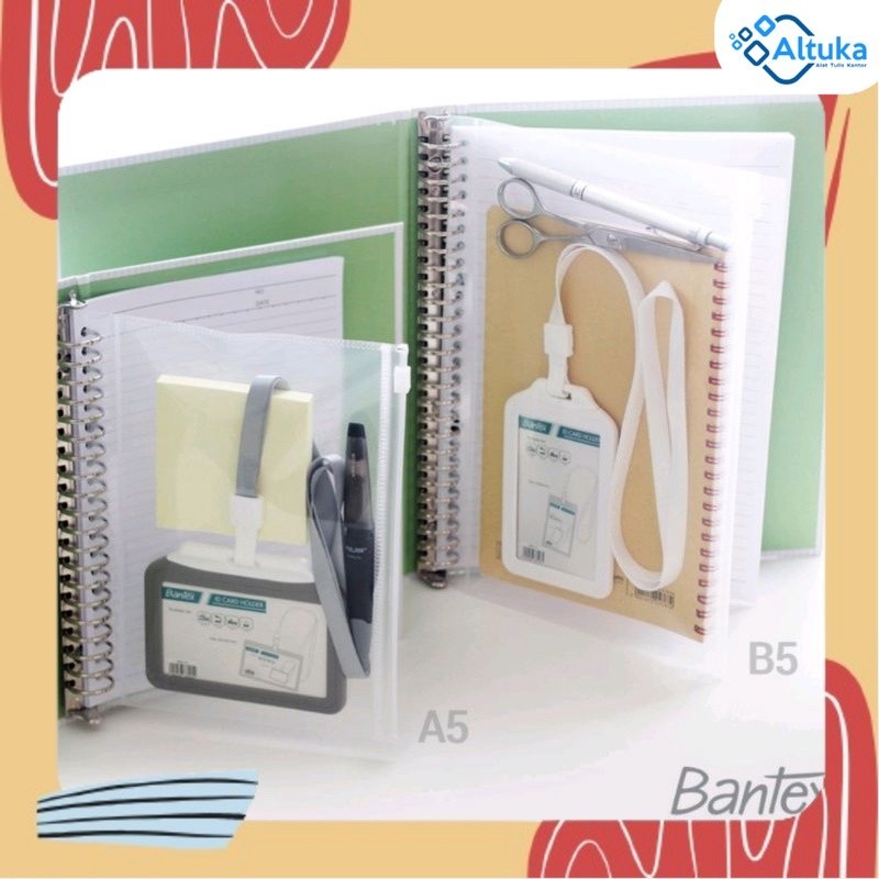 

Map Pocket Zipper A5 & B5 Multifungsi Bantex