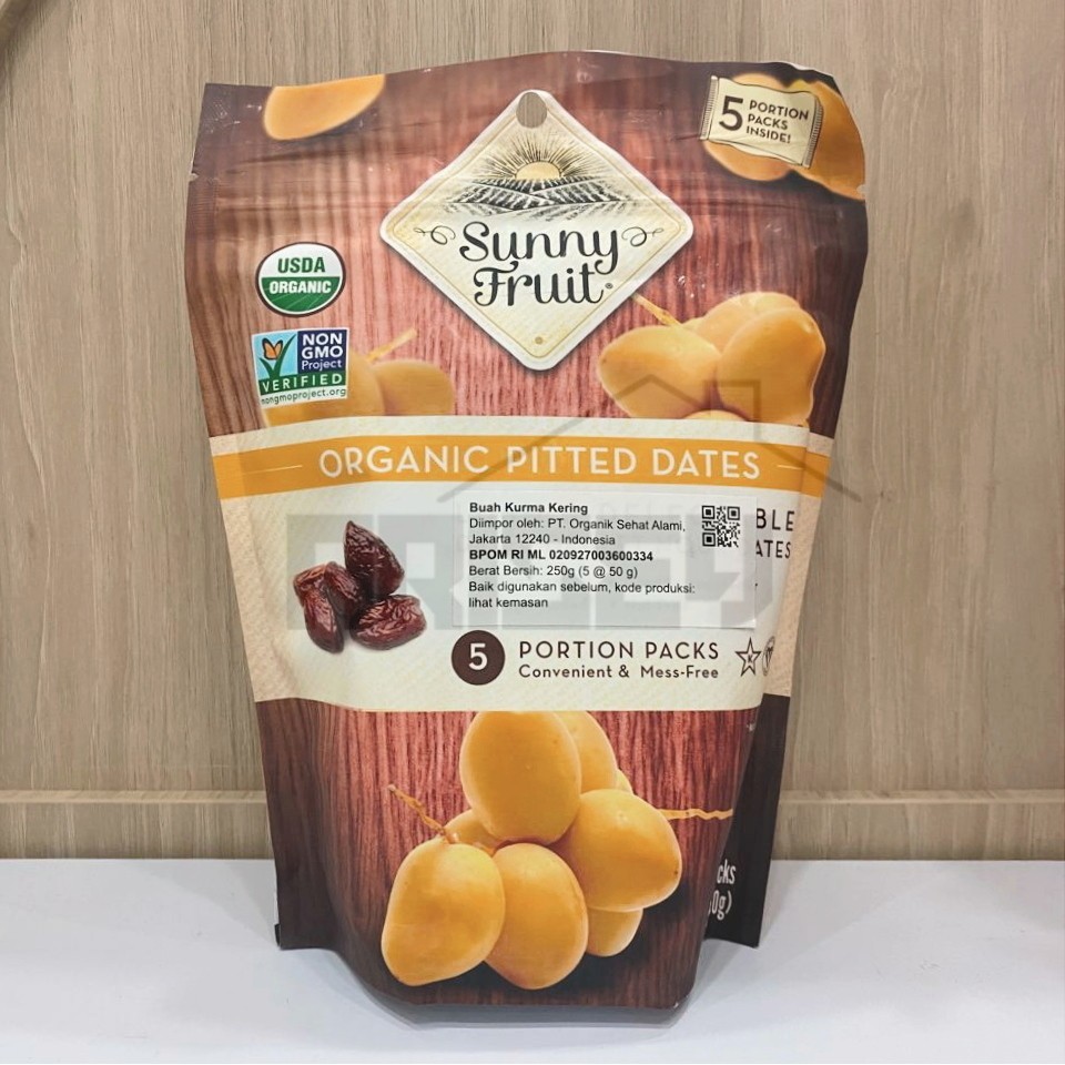 

Sunny Fruit Organic Pitted Dates Buah Organik Kering