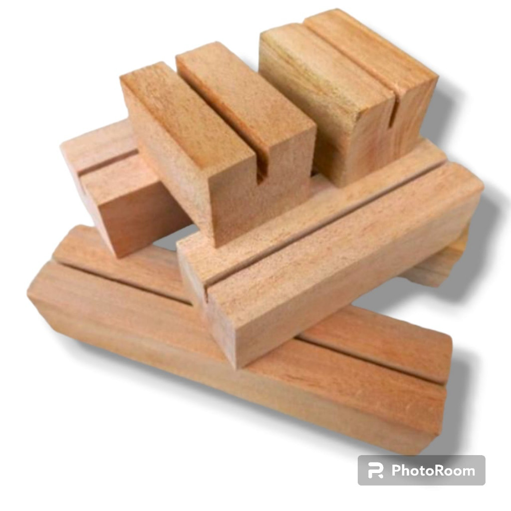 

TERMURAH....Wood Holder Card Tag Holder Kayu 8cm Stand Akrilik