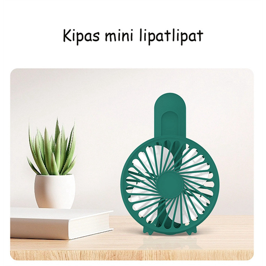 

Kipas Angin Mini Portable Holding Fan Kipas Tangan Lipat Meja Foldable Mini Fan