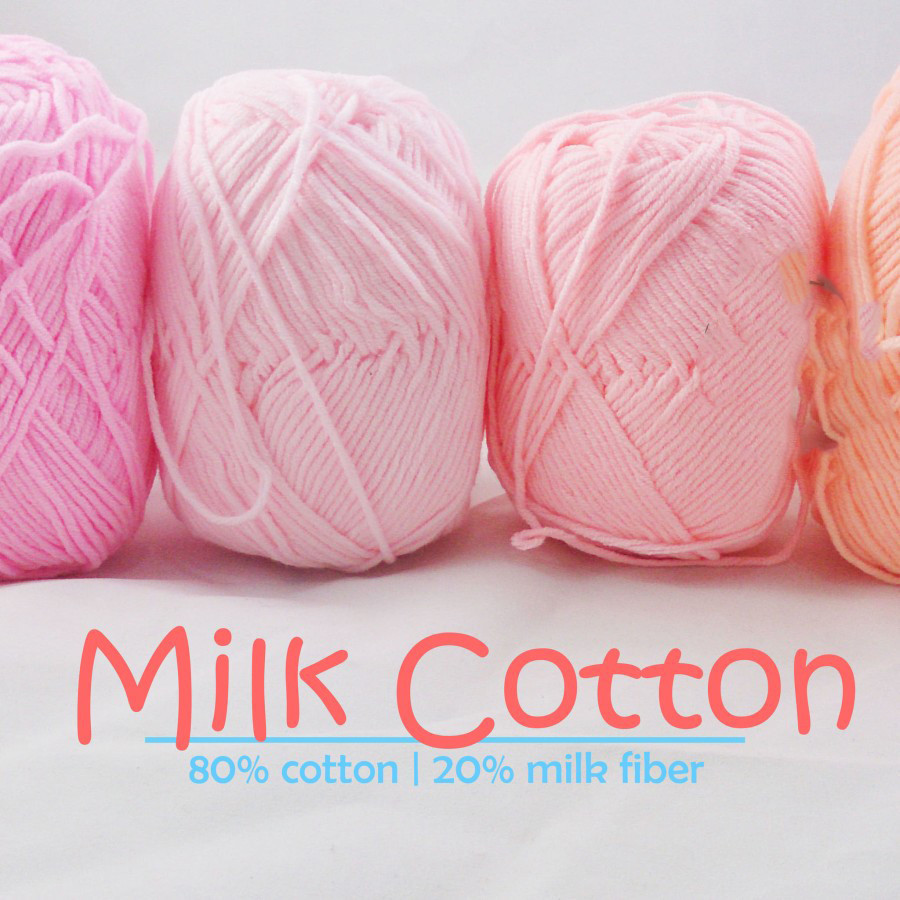 Benang Rajut Milk Cotton