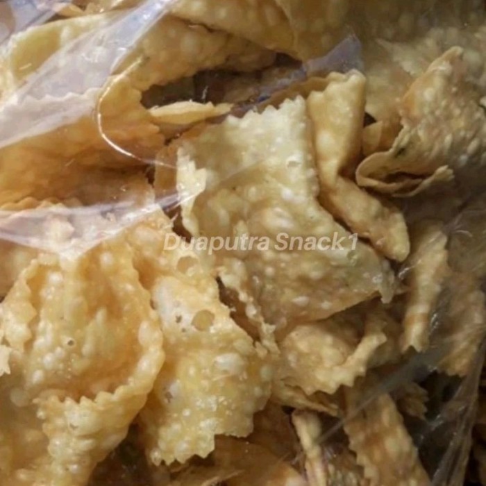

Promo Kripik Pangsit Gurih Renyah 1kg