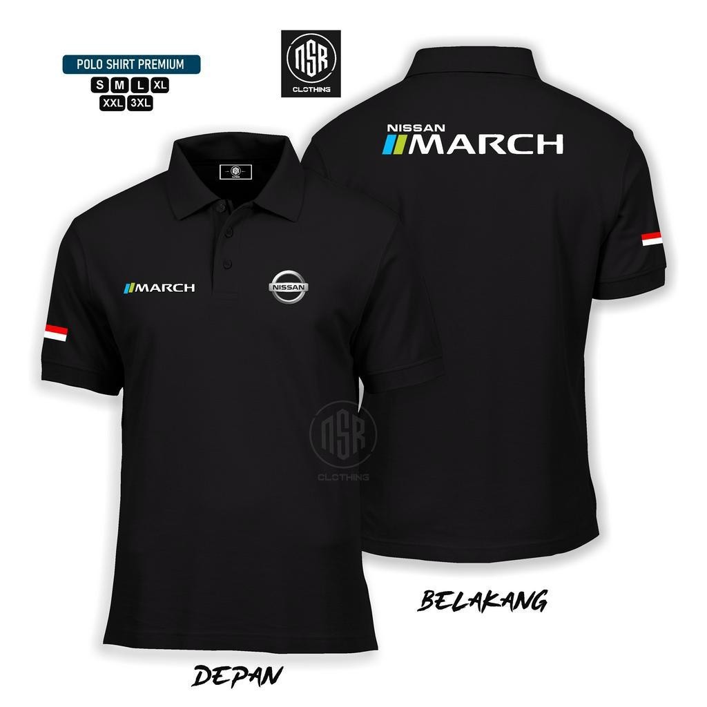 kaos kerah NISSAN MARCH BAJU MARCH BAJU NISSAN PLAYMORE